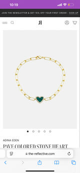 Paperclip Heart Bracelet