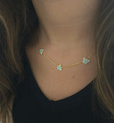 Rope Bezeled Butterfly Neclace