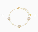 Pave Multi Heart Bracelet