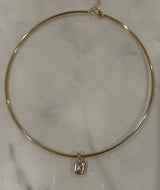 Wired Solitaire Pendant Necklaces