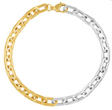Jenna Link Chain Necklace- Two Tone