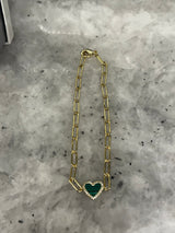 Paperclip Heart Bracelet