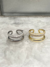 Double Row Open Ring