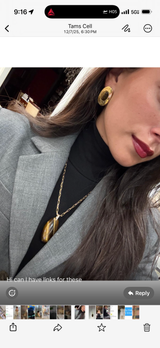 Paperclip Brown Pendant