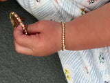Little girl Gold Filled Ball Bracelet
