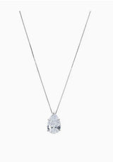 Pear CZ Necklace