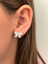 Ribbon Bow Studs