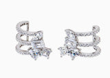 CZ Multi Shape Triple Fancy Ear Cuff