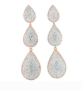 Pave Teardrop Statement Earrings