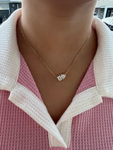 Emerald Heart & Teardrop Necklace