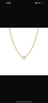 Paperclip Heart Necklace