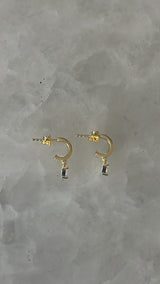 Teardrop Charm Railroad Hoop