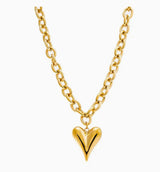 Puffy Heart Pendant Necklace