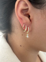 Dianty Pearl Huggie Earring Combo Set