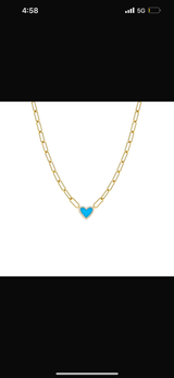 Paperclip Heart Necklace