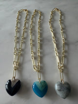 Santorini Blue Heart Chain