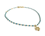 Star of David Colored Beaded Bracelet