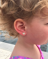 Heart Screwbacks for Girls