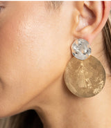 Noa Two Tone Statement Earring