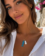 Capri Fish & Pearl Necklace