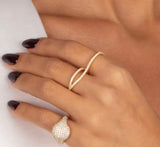 Pavé Infinity Double Ring