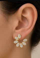 Oval Cluster Earrings