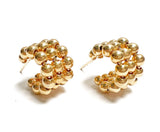 Three Row Beaded Earrings