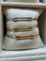 Safety Pin Paperclip Bracelet