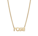 Lowercase Nameplate Curb Necklace