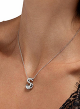 Bubble Initial Necklace
