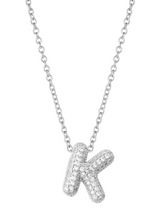 Crystal Initial Necklace