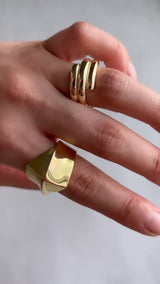 Bold Spiral Ring