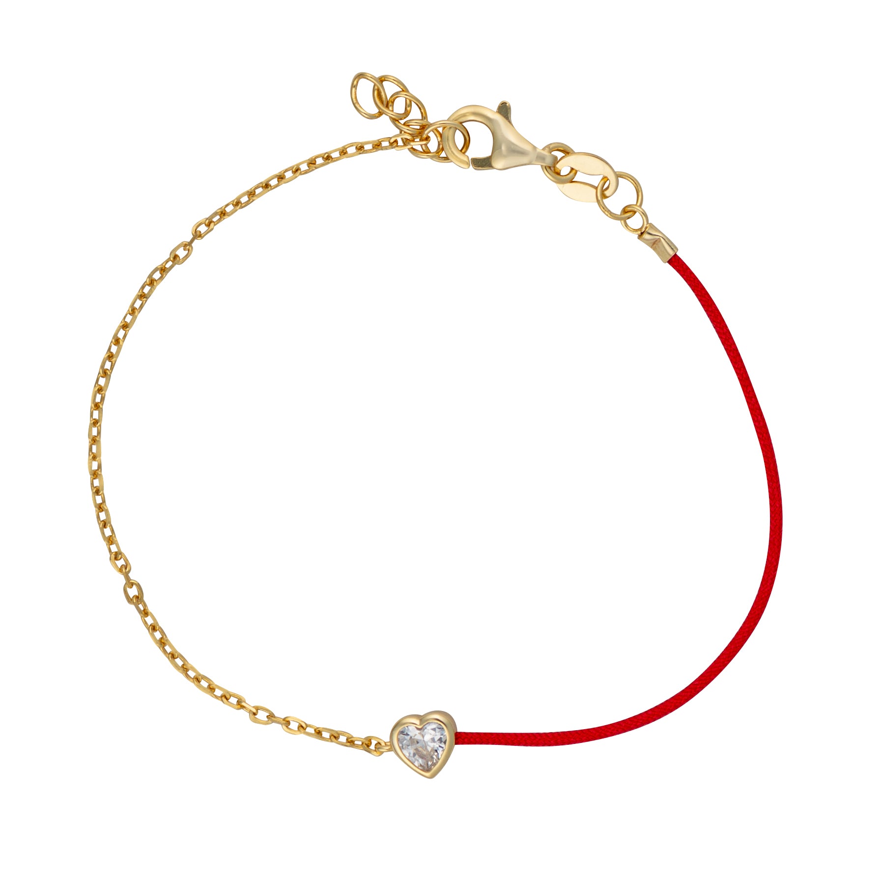 Heart Bracelet – Topaz & Ruby