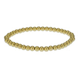 Topaz and Ruby 4mm Gold Filled Ball Bracelet