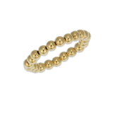 Topaz and Ruby Gold Ball Ring