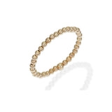Topaz and Ruby Gold Filled Ball Ring 2mm