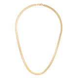 Topaz and Ruby Liquid Chain Necklace Gold