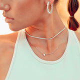 Topaz and Ruby Model Tennis Choker
