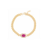 Topaz and Ruby Royal Bracelet Ruby