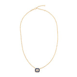 Topaz and Ruby Royal Necklace Sapphire