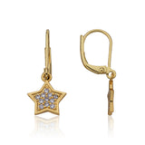 Topaz and Ruby Star Leverback