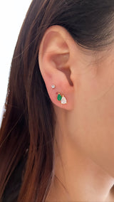 Double Emerald Teardrop