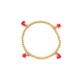 Gold Ball Charm Bracelet