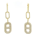 Triple Drop Rectangle Hoop