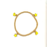 Gold Ball Charm Bracelet