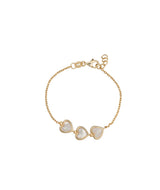 Triple Heart Bracelet for Girls