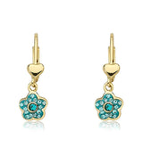 Flower Leverbacks for Girls