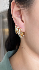 Chunky Studded Hoop