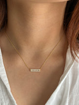 Baguette Bar Necklace