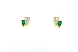 Double Emerald Teardrop